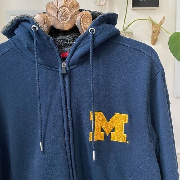 Franchise Club NCAA Michigan Wolverines Avalanche Fleece Jacket Dark Blue $125 X - Picture 3 of 11